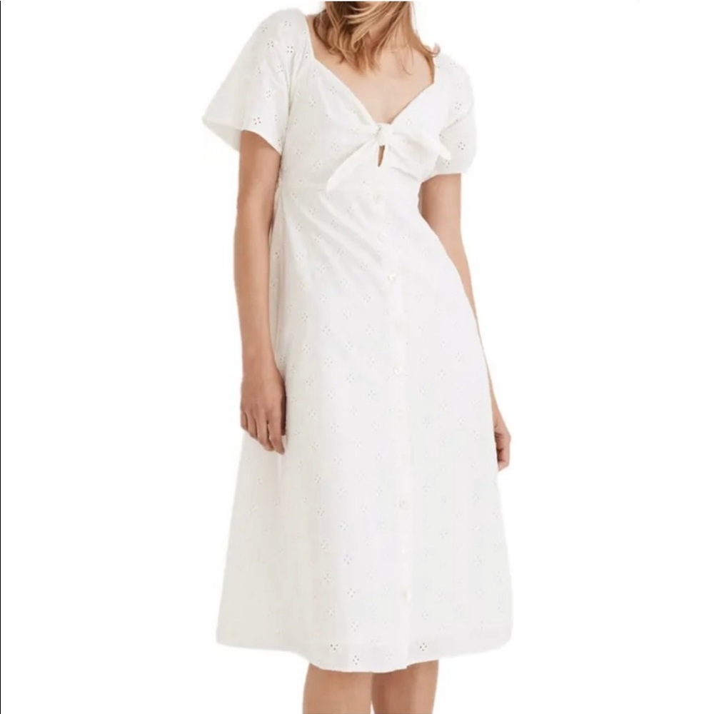 Madewell tie front dress